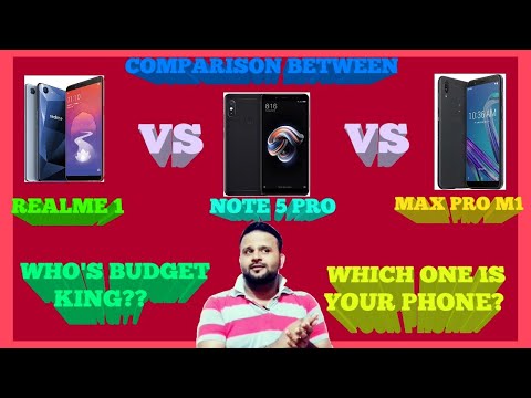 REALME 1 AND ZENFONE MAX PRO M1 AND NOTE 5 PRO COMPARISON || TECHNO VEXER Video