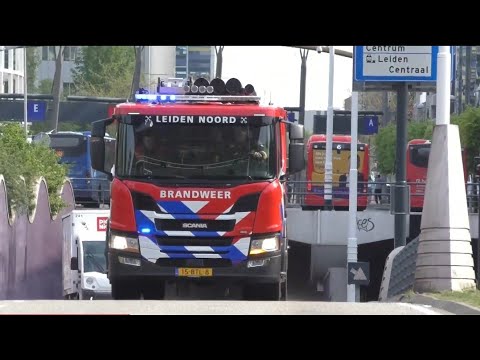 Rookmachine zorgt voor brandweer inzet in de binnenstad van Leiden Brandweer met spoed onderweg