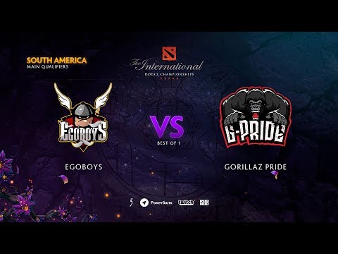 EgoBoys vs Gorillaz Pride, TI9 Qualifiers SA, bo1 [Eiritel]