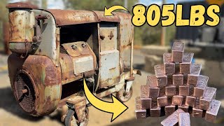 Download lagu 365KG Huge Teardown - Bulk Copper Bars - ASMR Metal Melting - Shredding Scrap Metal - BigStackD mp3