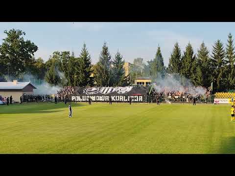 Południowa koalicja - oprawa na meczu Siarka Tarnobrzeg - Sandecja Nowy Sącz 07.09.2024