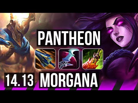 PANTHEON & Caitlyn vs MORGANA & Aphelios (SUP) | 35k DMG, Godlike, 15/5/14 | BR Master | 14.13