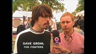 Dave Grohl speaks to BBC&#39;s &#39;The Ozone&#39; backstage at The Tibetan Freedom Concert (1997)