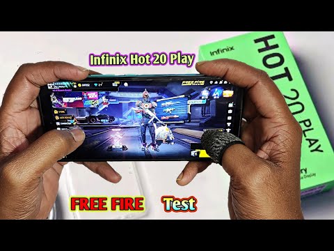 Infinix Hot 20 Play Free Fire Gameplay + Heating + Battery Drain Test | Infinix Hot 20 FF Gameplay..