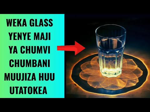 ONDOA nguvu MBAYA Ndani ya  Nyumba kwa GLASS MOJA tu yenye MAJI ya #CHUMVI