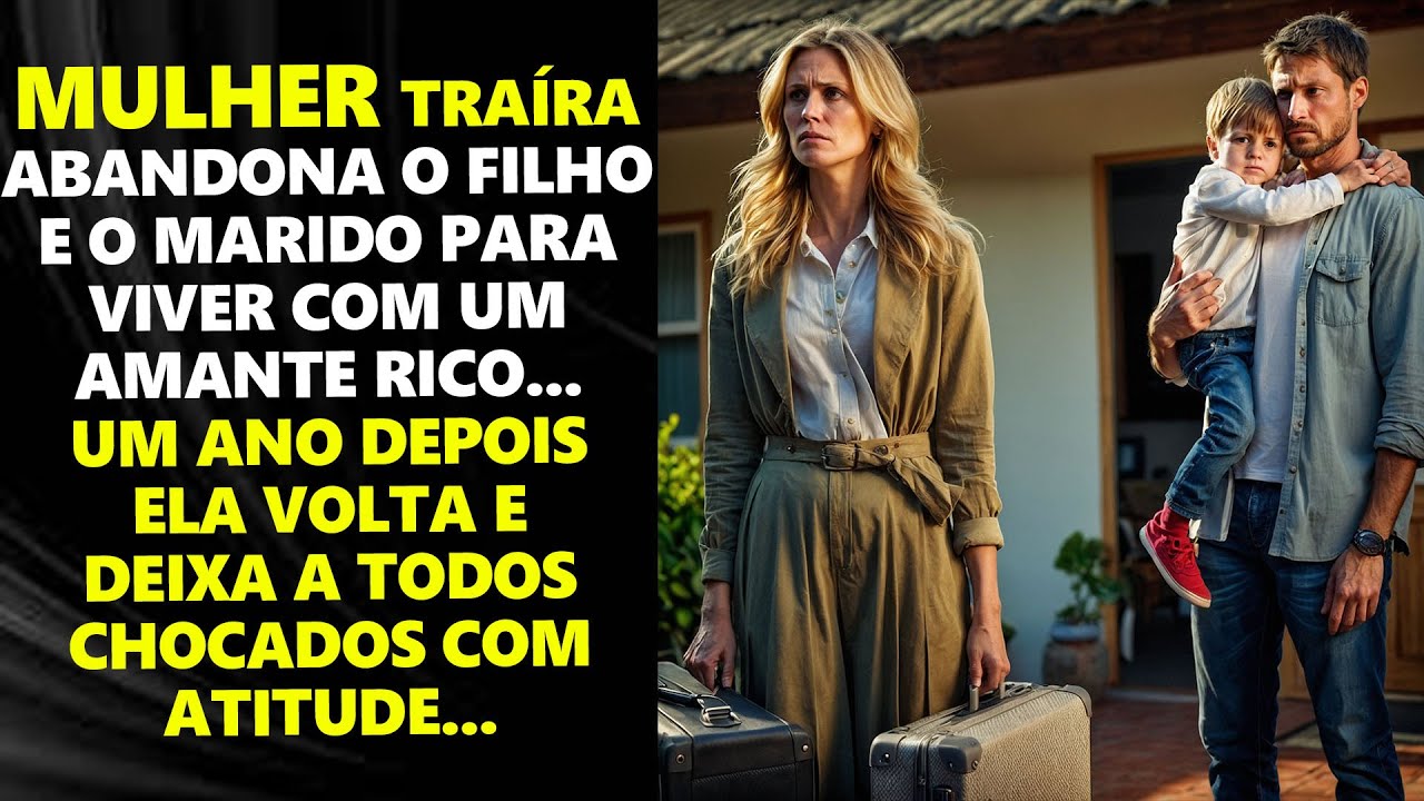 MULHER ABANDONA FAMÍLIA e FOGE COM AMANTE RICO, porém, ANOS DEPOIS ELA VOLTA E CHOCA A TODOS...