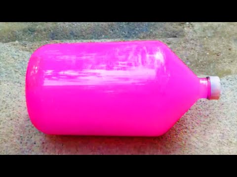 Breaking big pink glass bottles ⚠️🔥 Crushing Crunchy & Soft Things !