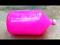 Breaking Big Pink Glass Bottles ️ Crushing Crunchy Soft Things