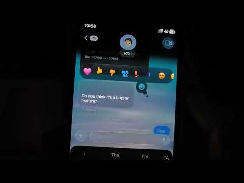 iMessage iOS 26 Animated background
