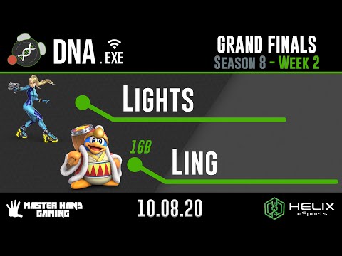 DNA.EXE S8:W2 - Lights (Cloud, Peach, Zero Suit) Vs. 16B | Ling (King Dedede) - Grand Finals