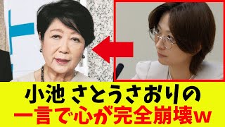 【衝撃】小池百合子、さとうさおりの一言で心が完全崩壊ｗ