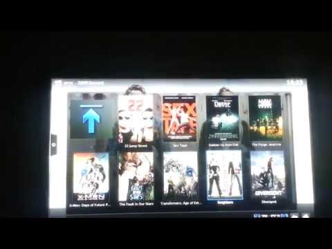 הדגמה קצרה של XBMC 13 בהפצת GeexBox על CuBox-i1