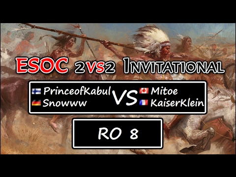 ESOC 2v2 Invitational - RO8: PrinceofKabul & snowww vs Mitoe & Kaiserklein