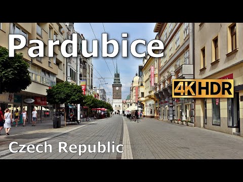 [Full version] 4K HDR | Walking Tour | Pardubice