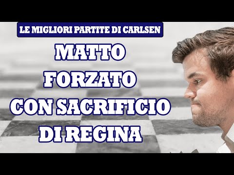 MATTO FORZATO CON SACRIFICIO DI REGINA | DIFESA MODERNA | LE MIGLIORI PARTITE DI SCACCHI DI CARLSEN