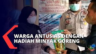 Download lagu Usai Vaksin Covid-19 Warga Diberi Hadiah Minyak Goreng, Target Seribu Vaksin Langsung Tercapai! mp3