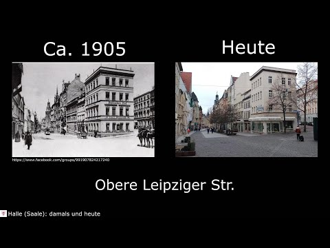 Halle (Saale) damals vs. heute #13