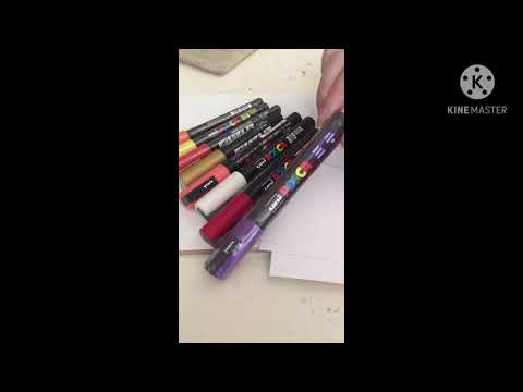 Getting started with Posca Paint Pens