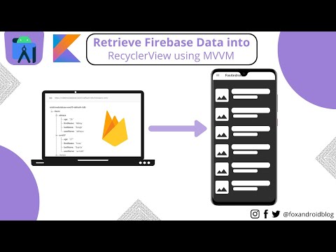 Firebase Data to RecyclerView | How to Retrieve Firebase Data into Recyclerview | Fragment | Kotlin