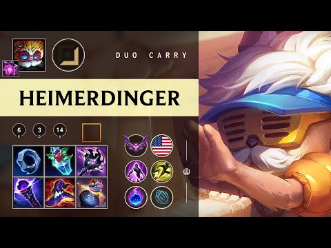 Heimerdinger Carry vs Caitlyn - NA Master Patch 26.02