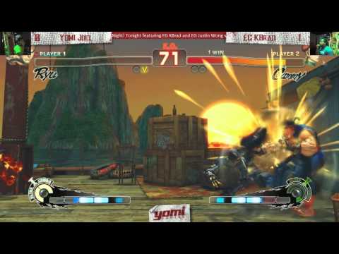 Loser's Bracket YOMI Joel (Ryu) vs EG KBrad (Cammy) USF4 Yomi Capcom Night!