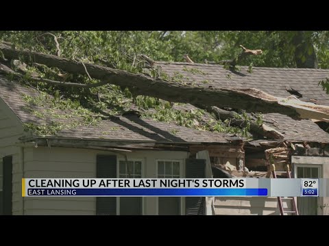 Residents dealing with storm damage after Thursday storms