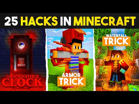 25 *SECRET* 😱 Hacks In Minecraft Every Player Should Know! Part 2 | Hindi