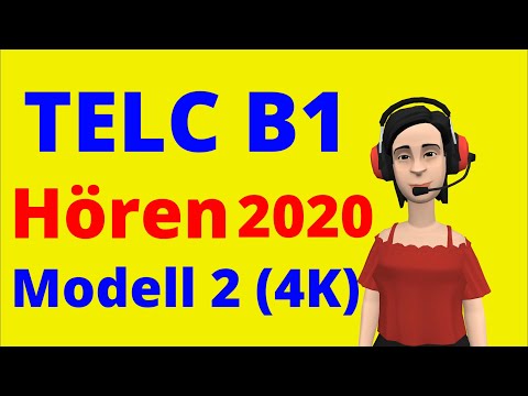 TELC B1 Hören 2020 | B1 Prüfung Hörverstehen Modell ( 2 ) 4K