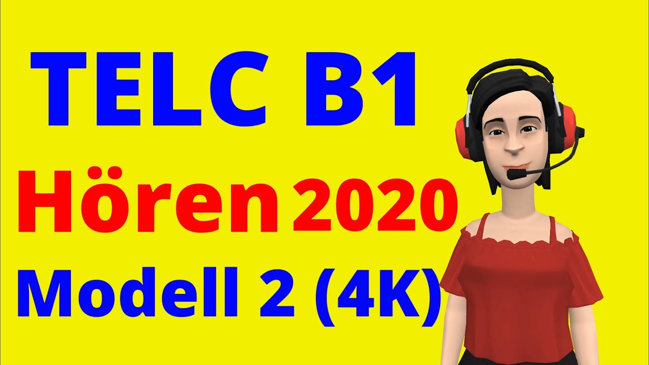 TELC B1 Hören 2020 | B1 Prüfung Hörverstehen Modell ( 2 ) 4K