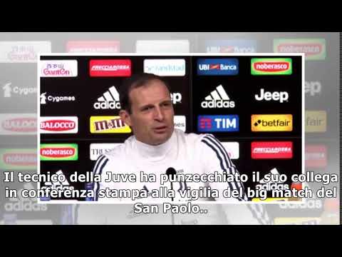 Allegri: "sarri stratega della confusione" | video