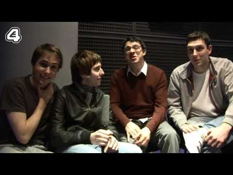 The Inbetweeners TV trailer still showing the four lads at Rudge Park, freeze-framed mid-mortification