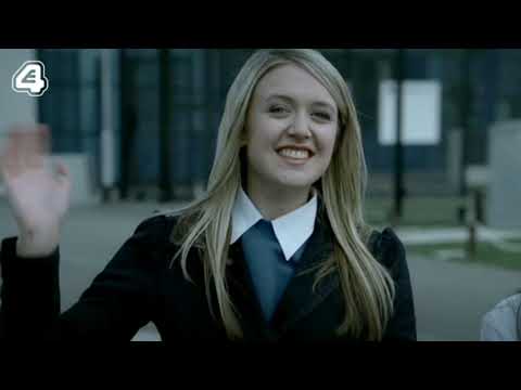 Trailer frame of school corridor montage that usually carries a brisk indie hook