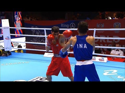 Round of 32 (52kg)  ASENOV Daniel Panev (BUL) vs SUGURO ALDOMS (INA)  /AIBA World 2019