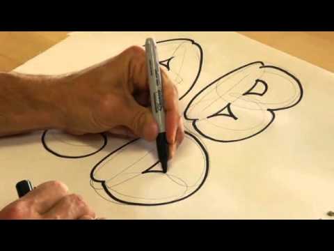 Drawing Lessons How to Draw Bubble Letters YouTube