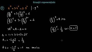 Ecuații exponențiale