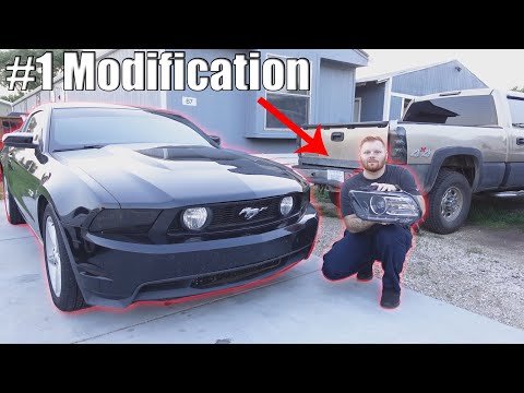 FIRST MOD FOR ANY S197 MUSTANG OWNER - EBAY DT MOTO 13-14 REPLICA HEADLIGHTS