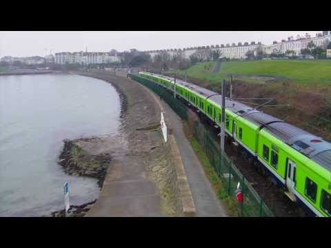 Irish Rail 29000 Class DMU Commuter Train - Salthill & Monkstown station, Dublin