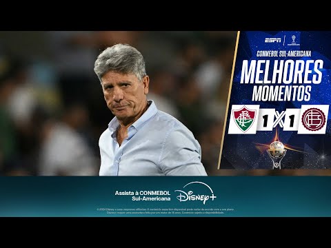 Gols e lances de Fluminense x Lanús