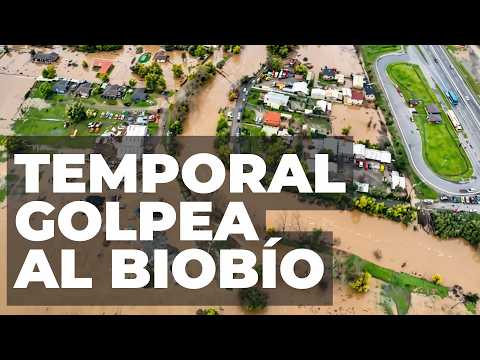Sistema frontal deja graves daños en Biobío: inundaciones en Tomé, Curanilahue y Concepción