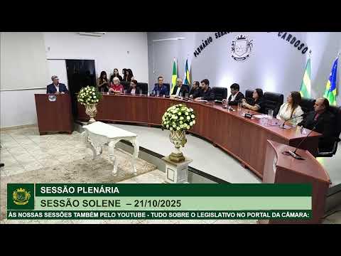 Sessão Solene - 21/10/2025 | Câmara Municipal de Turvânia-GO