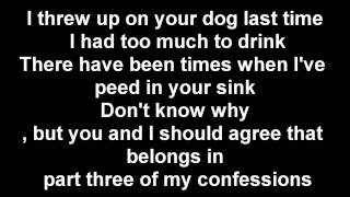 Weird al yankovic Confessions part 3 (Lyrics)