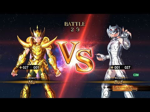 Mu (Aries Gold Cloth) vs Bud (Alcor God Robe) - Saint Seiya: Soldiers' Soul