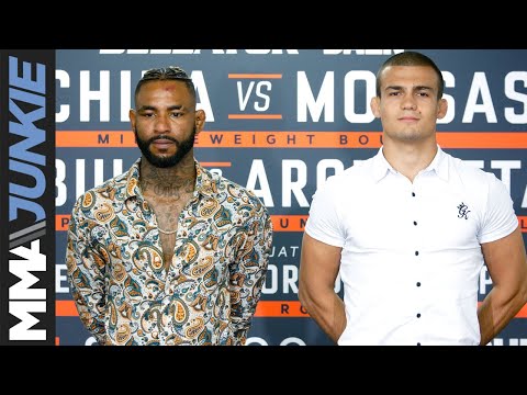 Darrion Caldwell, Adam Borics talk upcoming match, face off for media present