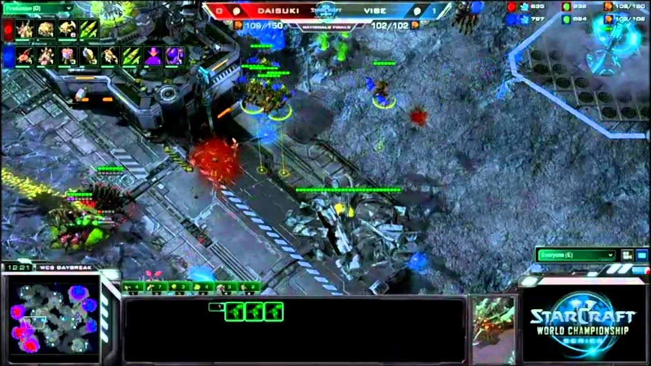 StarCraft 2 USA National Finals Daisuki Vs Vibe game 2 - YouTube