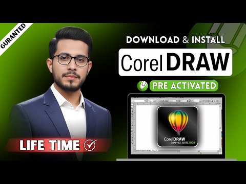 How to Download and Install CorelDRAW 2025 for Free | Full Version Tutorial