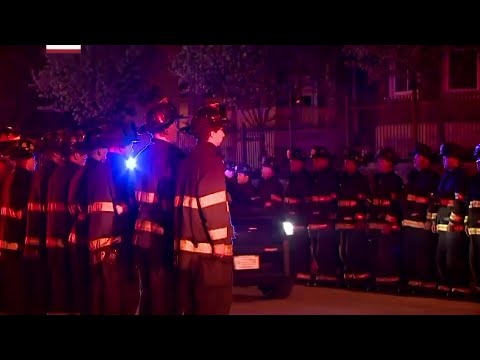 A firefighter responding to a medical emergency dies in a shooting at a Wisconsin bus station that leaves a police officer and two others injured (May 16)