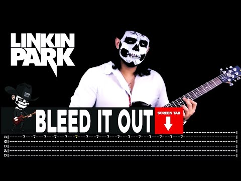 【LINKIN PARK】[ Bleed It Out ] cover by Masuka | LESSON | GUITAR TAB