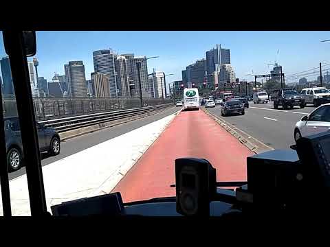 Sydney Harbour Bridge Bus Crossing Journey
