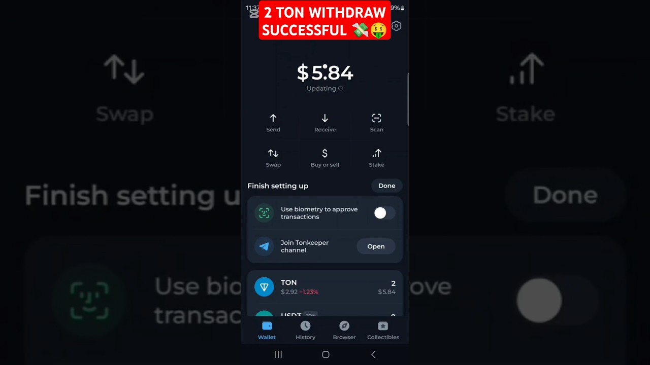 INSTANT WITHDRAW TELEGRAM BOT UNLIMITED USDT EARNFREE TON COIN 2 TONCOIN WITHDRAW #instantexchang