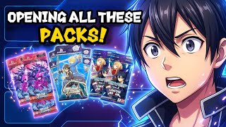 ASMR Sword Art Online Pack Opening! (10 Packs, No Talking)